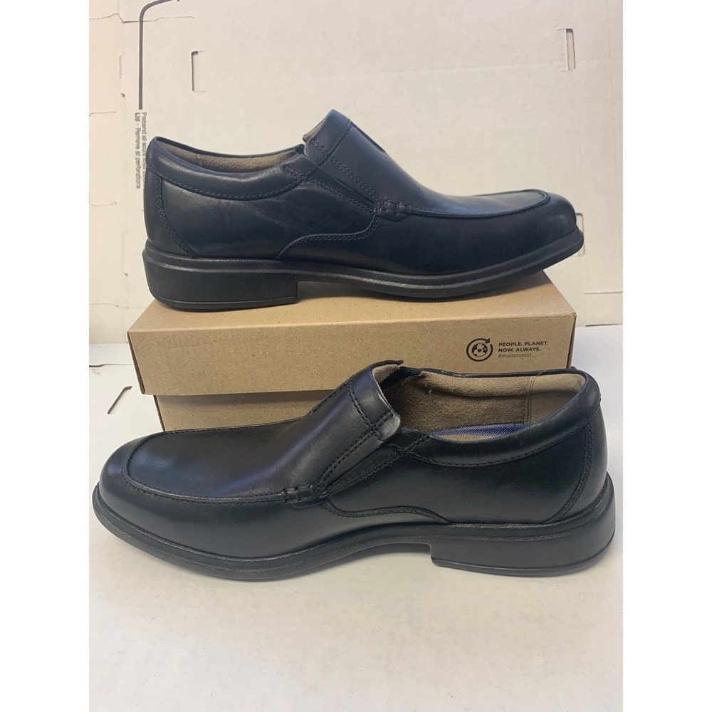 Bostonian Tifton Step Mens Black Leather Slip On Loafer Shoes 26112705 Size 9M